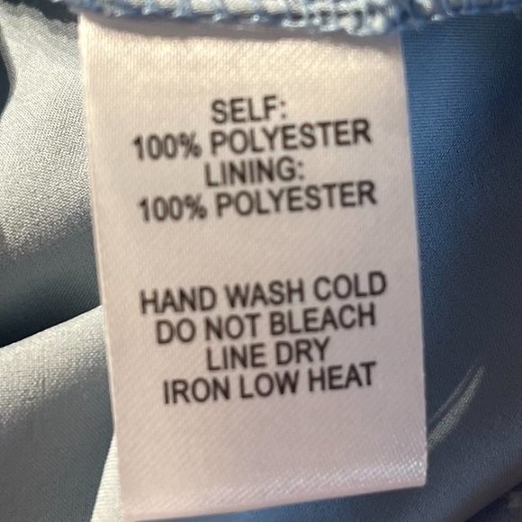 Lulu’s Radiant Rosa Light Blue Floral Print Ruffled Mini Dress Size Small - Picture 7 of 9